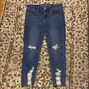 american eagle ripped jeans